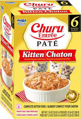 Inaba Churu Entree Pate Chicken Recipe with Tuna for Kittens