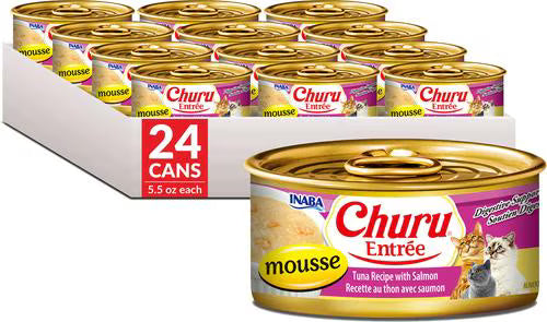 Inaba Churu Entree Mousse Tuna Recipe with Salmon