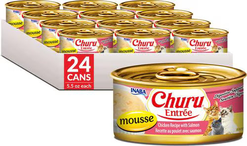 Inaba Churu Entree Mousse Chicken Recipe with Salmon