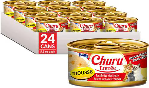 Inaba Churu Entree Mousse Tuna Recipe with Lobster