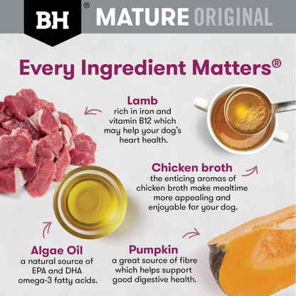 Black Hawk Wet Dog Food Mature 7+ Lamb and Vegetables 85g