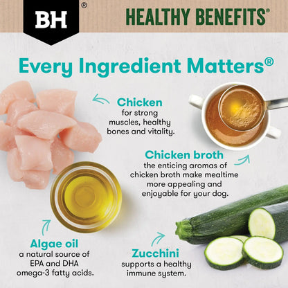 Black Hawk Wet Dog Food Adult Sensitive Skin and Gut Chicken and Vegetables 85g