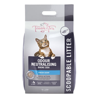 Trouble and Trix Cat Litter Baking Soda