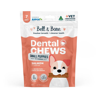 Bell & Bone Puppy Dental Chews Salmon and Carrot
