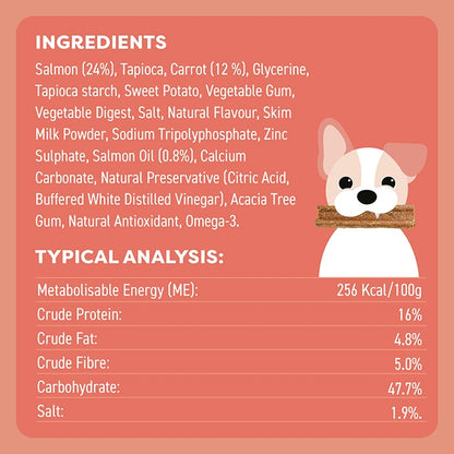 Bell & Bone Puppy Dental Chews Salmon and Carrot