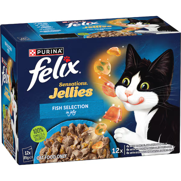 Felix Sensations Fishy Selections 12x85g