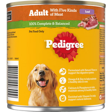 Pedigree Wet Dog Food Can 5 Kinds of Meats 700g