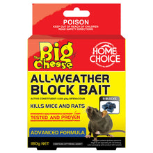 The Big Cheese All Weather Rat Bait Blocks 180g(9x20g)