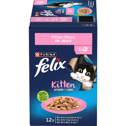Felix Kitten Menus 12x85g