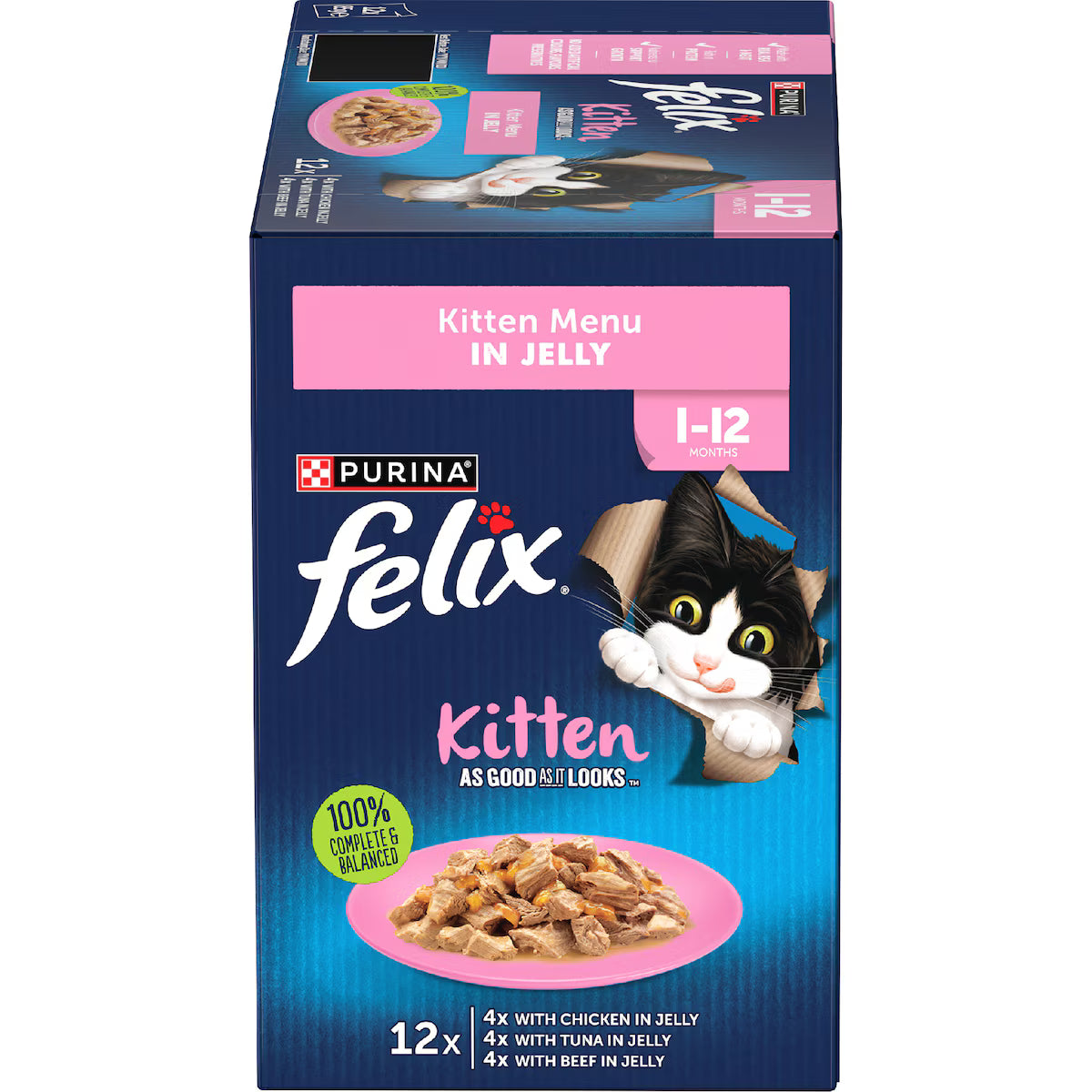 Felix Kitten Menus 12x85g