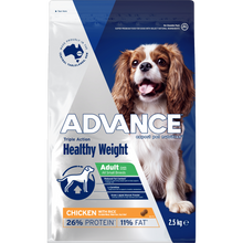 Advance Dry Dog Food Adult Weight Control Small And Toy Breed 2.5kg