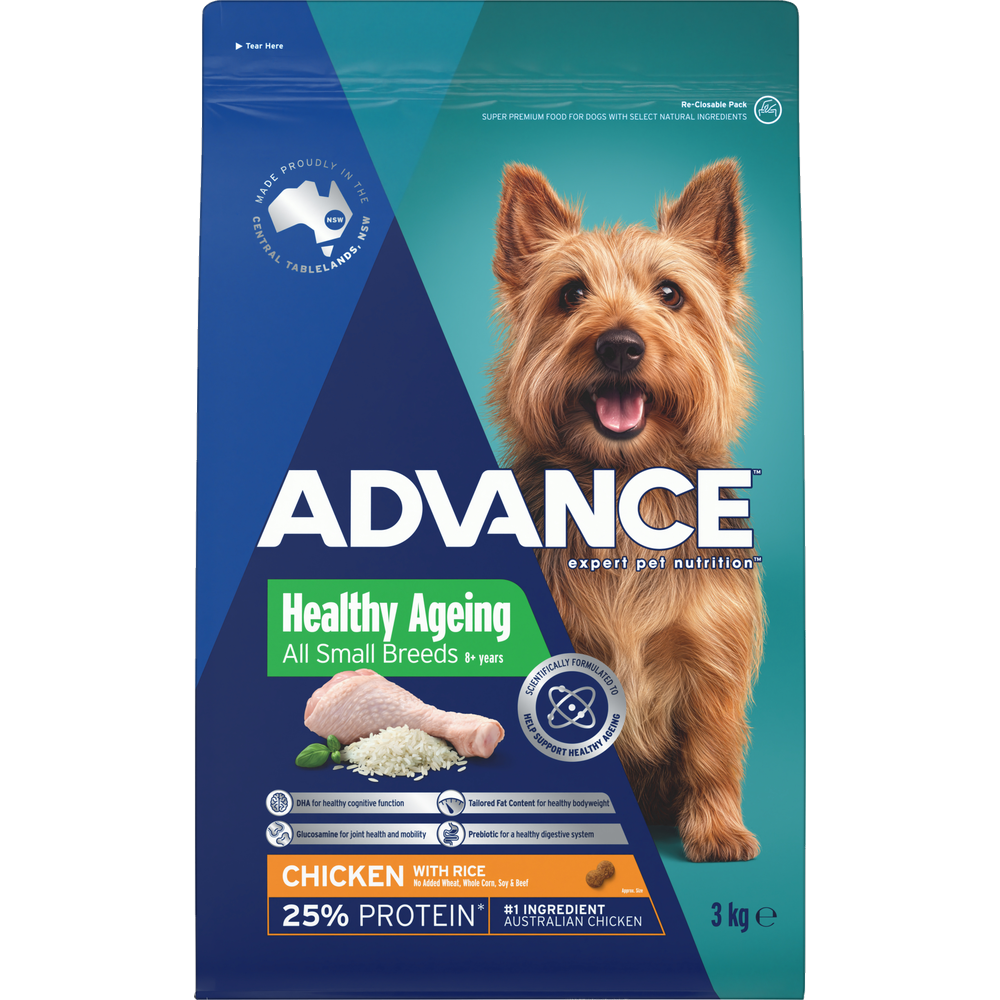Advance Dry Dog Food Healthy Age Small Breed Chicken 3kg