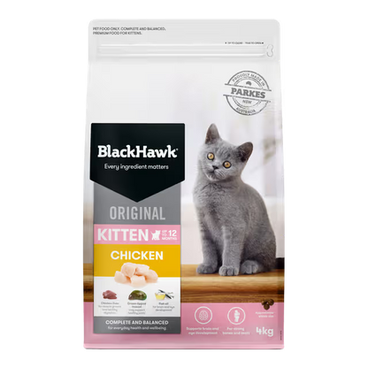 Black Hawk Dry Cat Food Kitten Chicken
