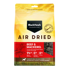 Black Hawk Air Dried Beef and Mackerel Dog Food