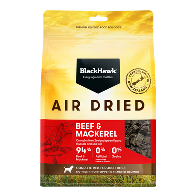 Black Hawk Air Dried Beef and Mackerel Dog Food