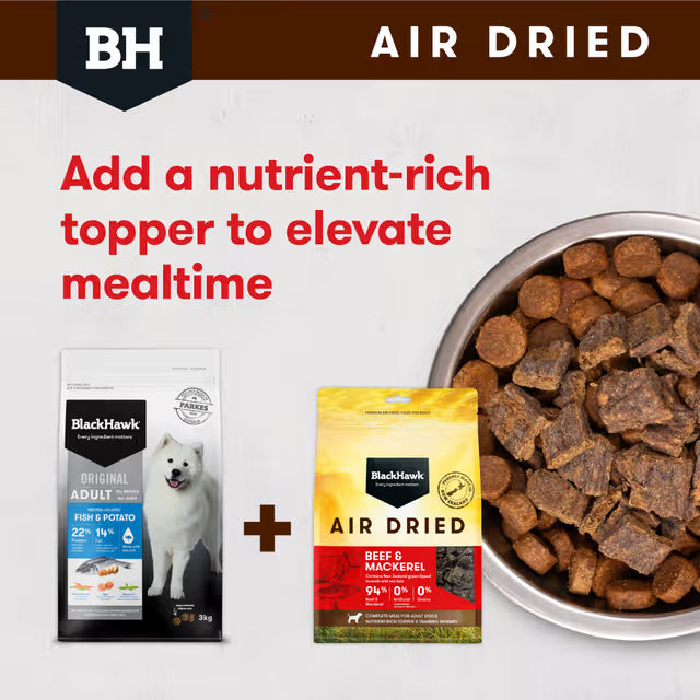 Black Hawk Air Dried Beef and Mackerel Dog Food