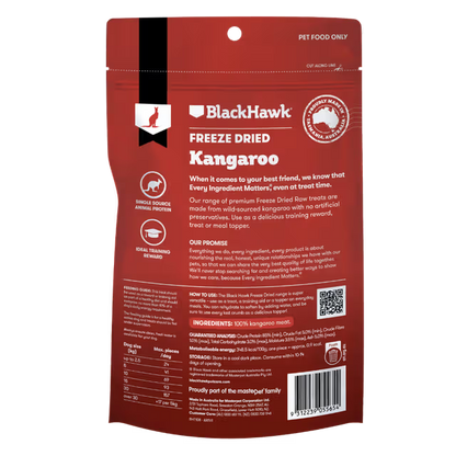 Black Hawk Freeze Dried Dog Treats Kangaroo 40g