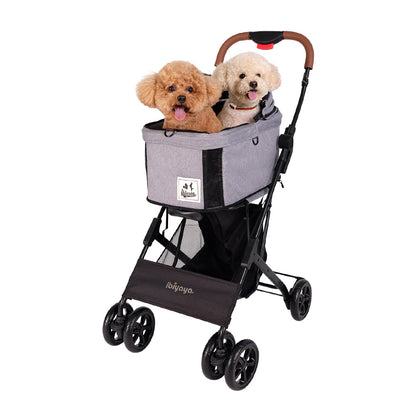 Ibiyaya Travois Tri-fold Pet Travel Stroller Nimbus Gray