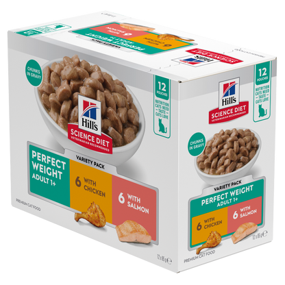 Hill's Science Diet Adult Perfect Weight Variety Pack 12x85g
