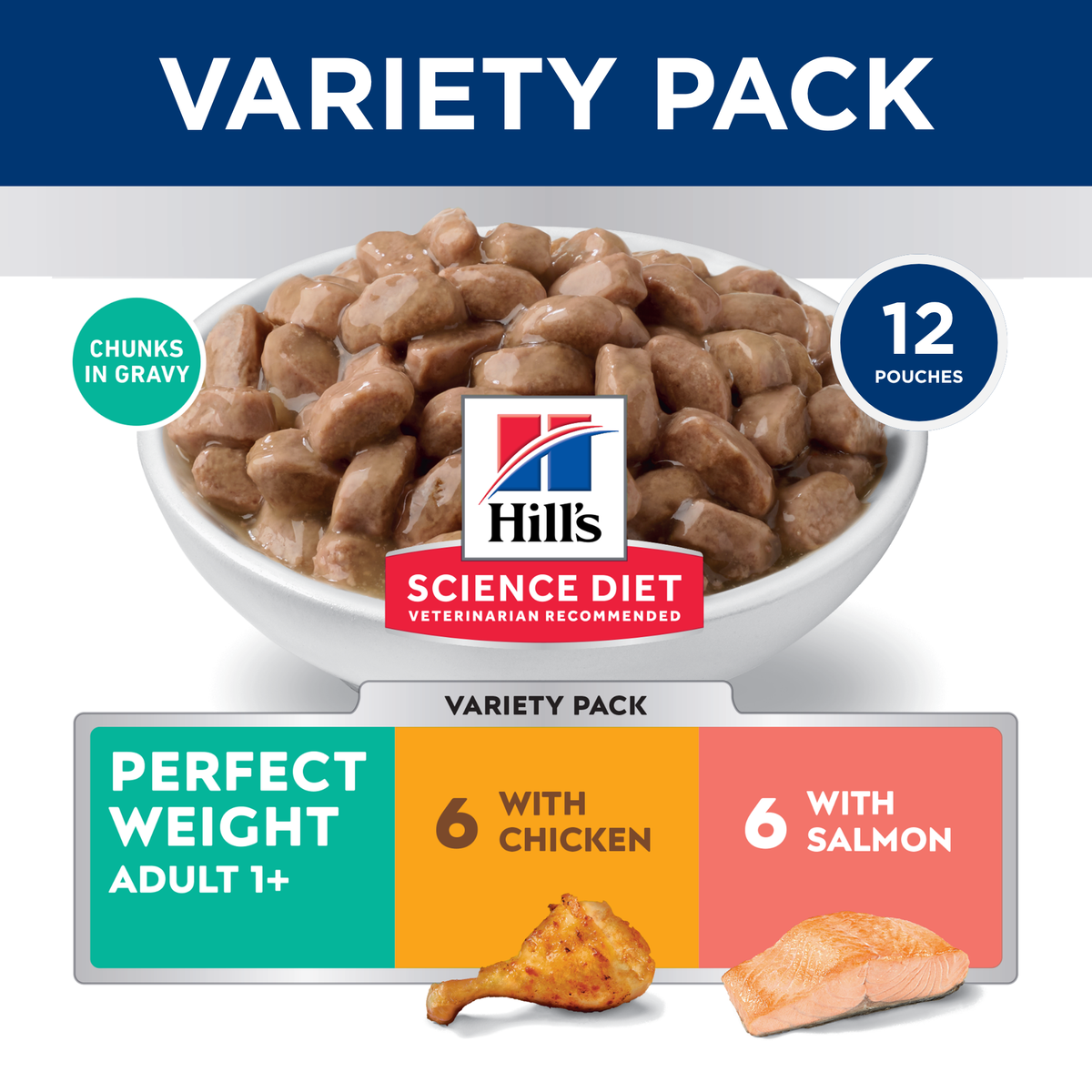 Hill's Science Diet Adult Perfect Weight Variety Pack 12x85g