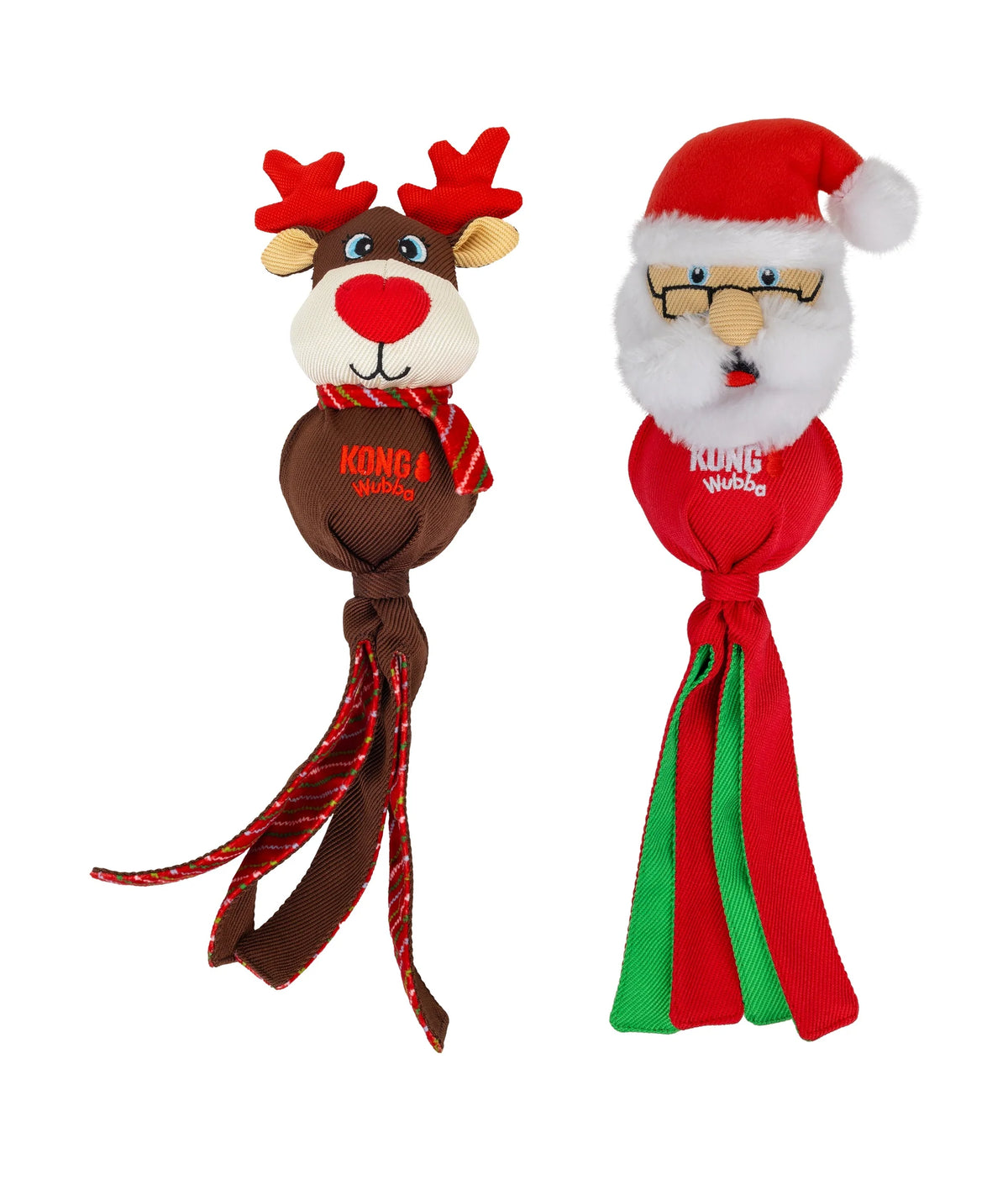 Kong Holiday Wubba Reindeer or Santa Assorted