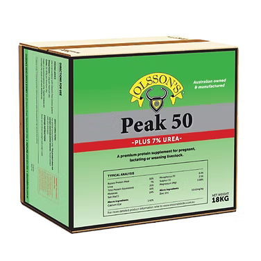 Olssons Peak 50 +7% Urea 18kg - Woonona Petfoods