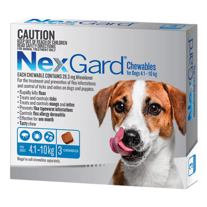 Nexgard 4-10kg 3 Pack - Woonona Petfoods