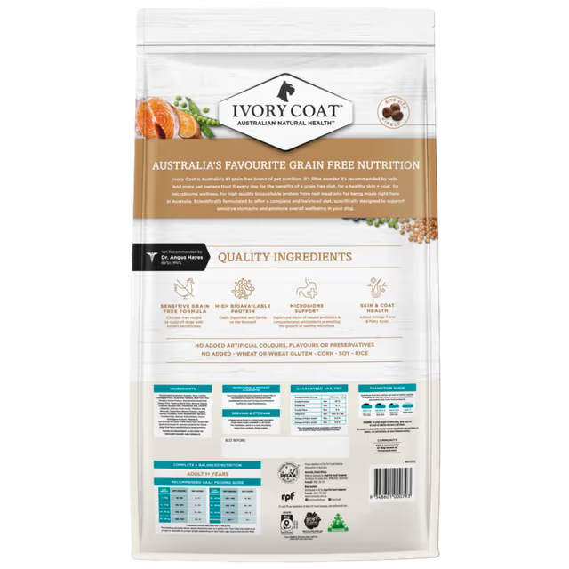 Ivory Coat Grain Free Dry Dog Food Ocean Fish and Salmon