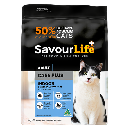 SavourLife Dry Cat Food Adult Care Plus Indoor Hairball