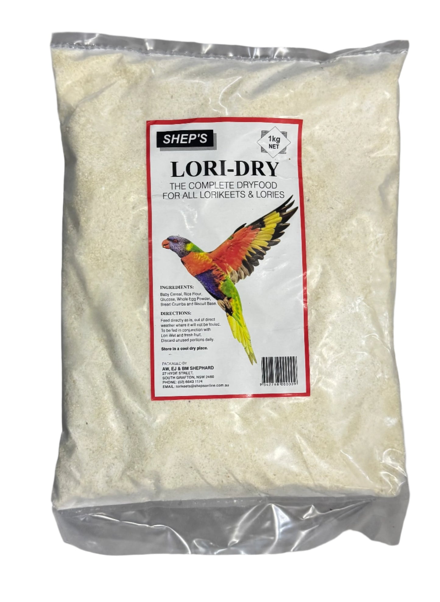 Sheps Dry Lorikeet 1kg - Woonona Petfoods