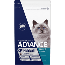 Advance Dry Cat Food Adult Hairball Chicken 1.5kg - Woonona Petfood & Produce