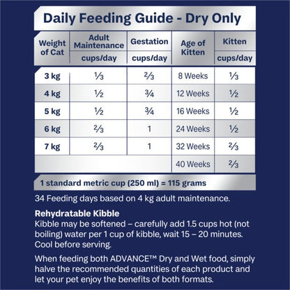 Advance Dry Cat Food Adult Multi Cat Chicken and Ocean Fish - Woonona Petfoods