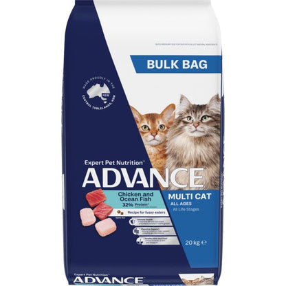 Advance Dry Cat Food Adult Multi Cat Chicken and Ocean Fish - Woonona Petfoods