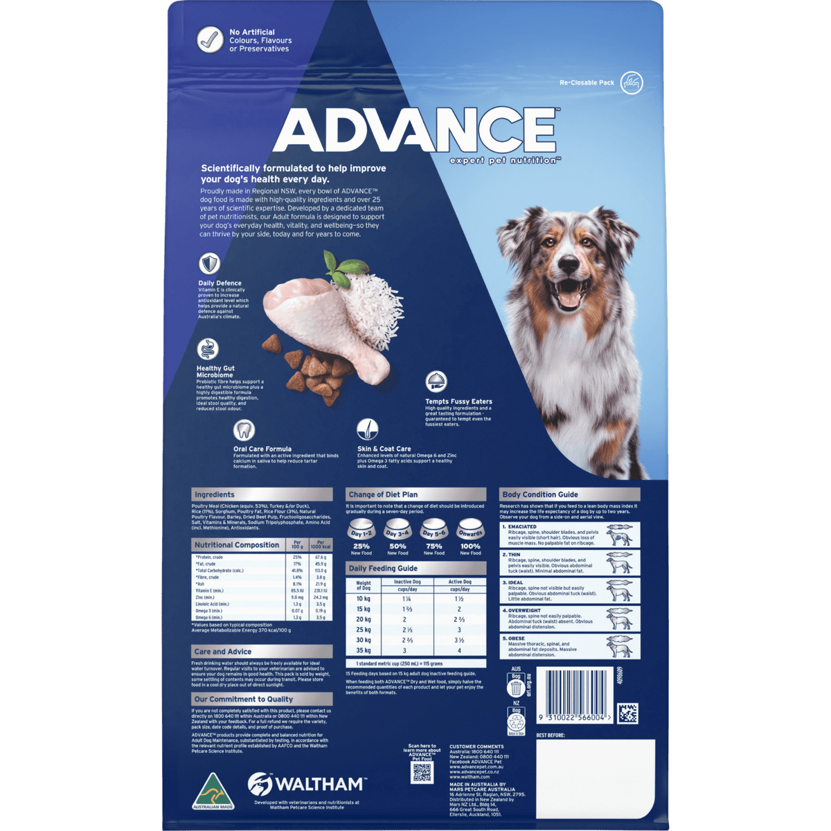 Advance Dry Dog Food Adult Chicken - Woonona Petfoods