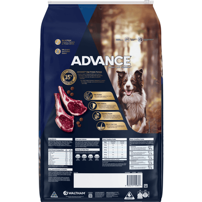 Advance Dry Dog Food Adult High Protein Grain Free Lamb - Woonona Petfoods