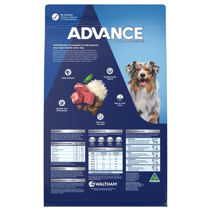 Advance Dry Dog Food Adult Lamb and Rice - Woonona Petfoods