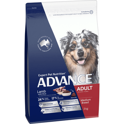 Advance Dry Dog Food Adult Lamb and Rice - Woonona Petfoods