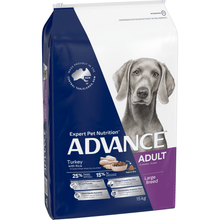 Advance Dry Dog Food Adult Large Breed Turkey 15kg - Woonona Petfoods