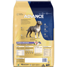 Advance Dry Dog Food Adult Medium Breed Terrier Turkey and Rice 13kg - Woonona Petfoods