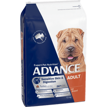 Advance Dry Dog Food Adult Sensitive Skin Turkey and Rice 13kg - Woonona Petfoods