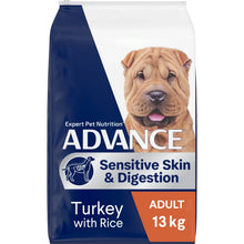 Advance Dry Dog Food Adult Sensitive Skin Turkey and Rice 13kg - Woonona Petfoods