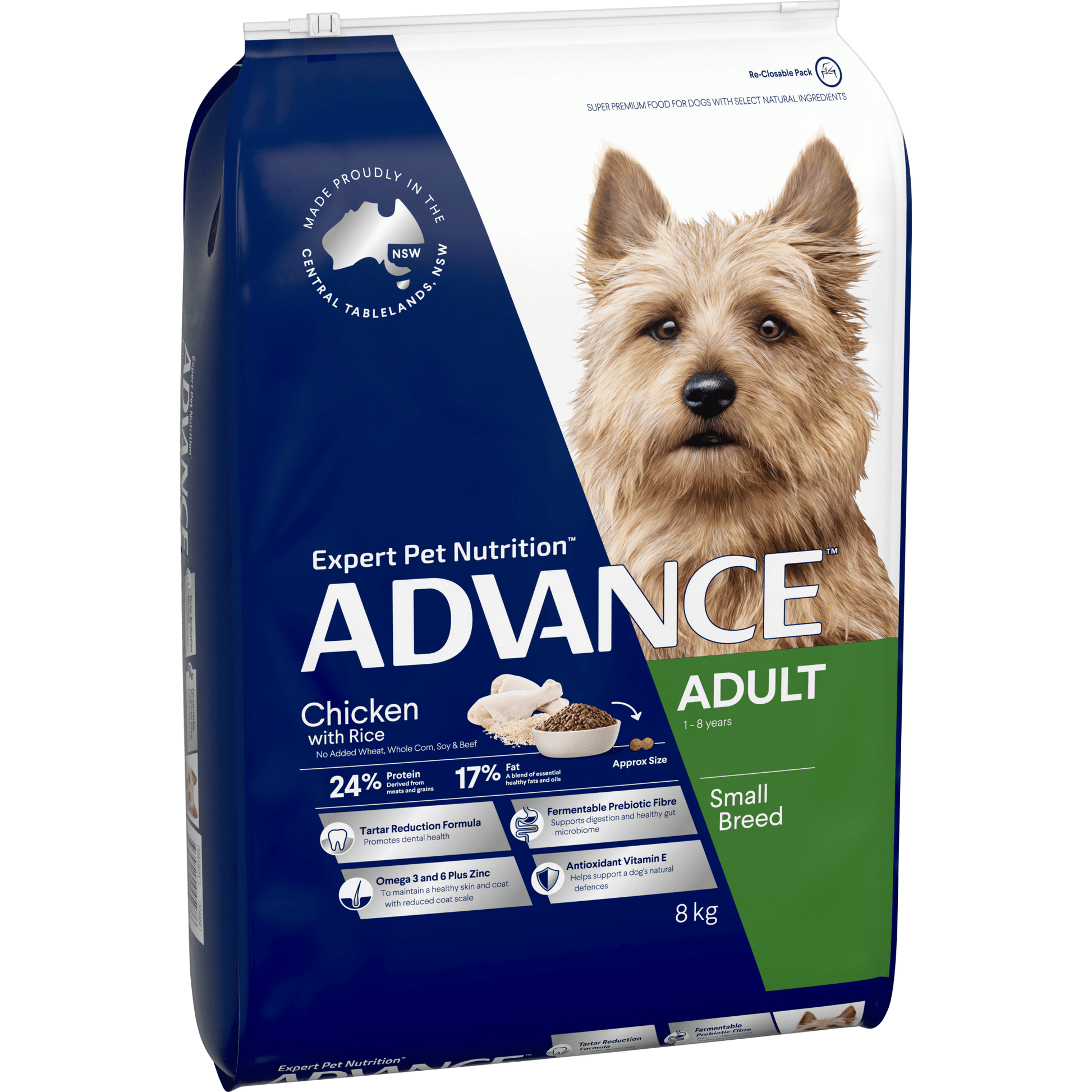 Advance Dry Dog Food Adult Small and Toy Breed Chicken - Woonona Petfoods