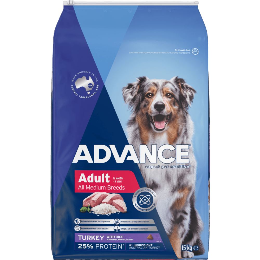 Advance Dry Dog Food Adult Turkey - Woonona Petfoods