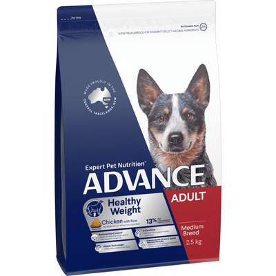 Advance Dry Dog Food Adult Weight Control Medium Breed 2.5kg - Woonona Petfoods