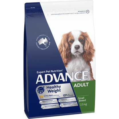 Advance Dry Dog Food Adult Weight Control Small And Toy Breed 2.5kg - Woonona Petfoods