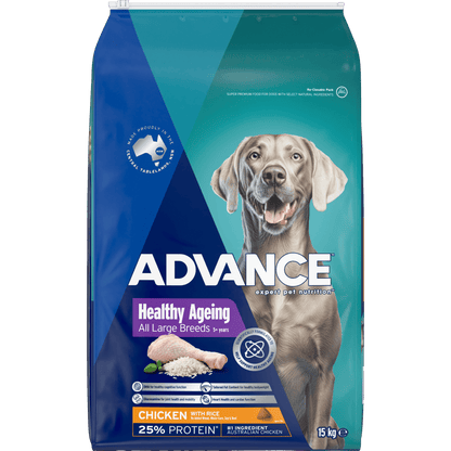 Advance Dry Dog Food Healthy Age Large Breed Chicken 15kg - Woonona Petfoods