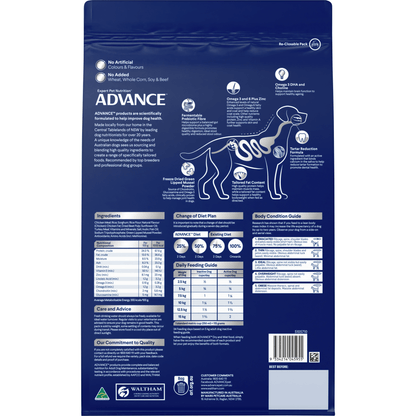 Advance Dry Dog Food Healthy Age Small Breed Chicken 3kg - Woonona Petfoods