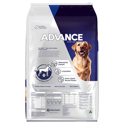 Advance Dry Dog Food Healthy Weight Large Breed - Woonona Petfoods