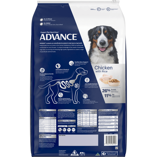 Advance Dry Dog Food Mobility Large Breed Chicken 13kg - Woonona Petfoods