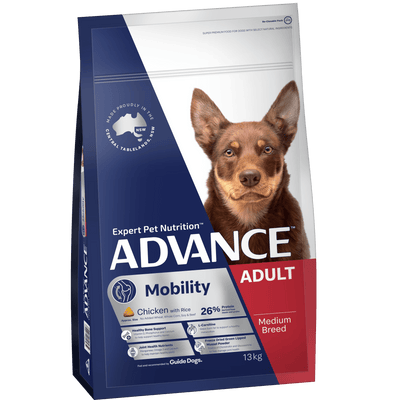 Advance Dry Dog Food Mobility Medium Breed Chicken 13kg - Woonona Petfoods